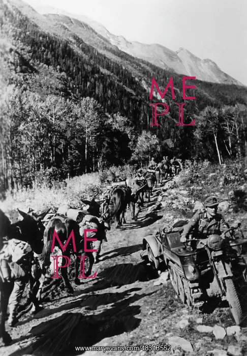 : German mountain troops on Mount Elbrus, 1942 : German mountain troops on Mount Elbrus, 1942