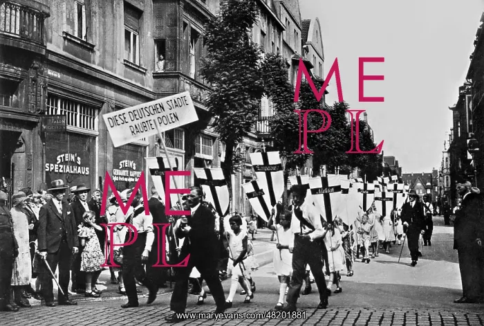 : German nationalists protest against the cession of territory : German nationalists protest against the cession of territory
