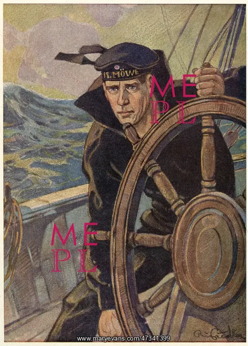 : GERMAN NAVAL HELMSMAN : GERMAN NAVAL HELMSMAN