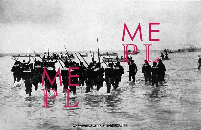 : German navy on landing manouevres : German navy on landing manouevres