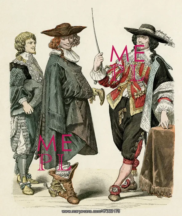 : GERMAN NOBLES CIRCA 1650 : GERMAN NOBLES CIRCA 1650