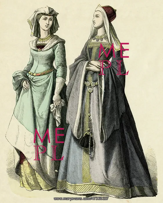 : GERMAN NOBLEWOMEN C15TH : GERMAN NOBLEWOMEN C15TH