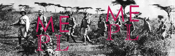  : German officer with Askaris, 1916