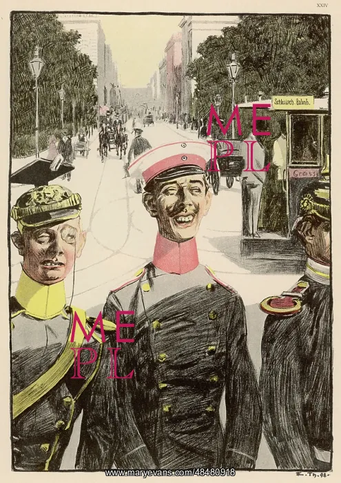  : GERMAN OFFICERS IN TOWN