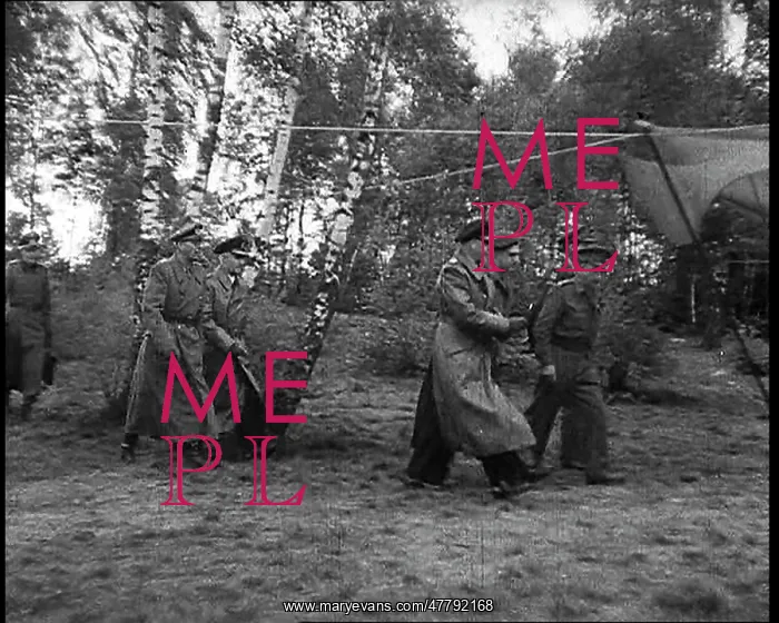 : German Officers Walking Into A Tent In the : German Officers Walking Into A Tent In the