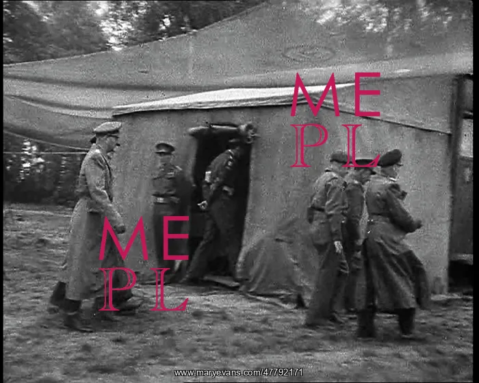 : German Officers Walking Into A Tent In the : German Officers Walking Into A Tent In the