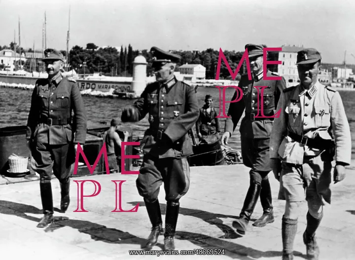 : German officers in Zadar, 1943 : German officers in Zadar, 1943