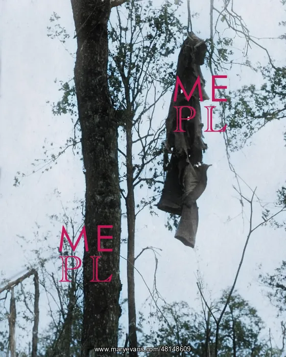 : German overcoat hanging from tree, Western Front, WW1 : German overcoat hanging from tree, Western Front, WW1