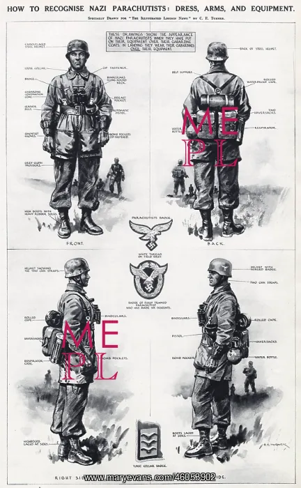 : German parachutists 1940 : German parachutists 1940
