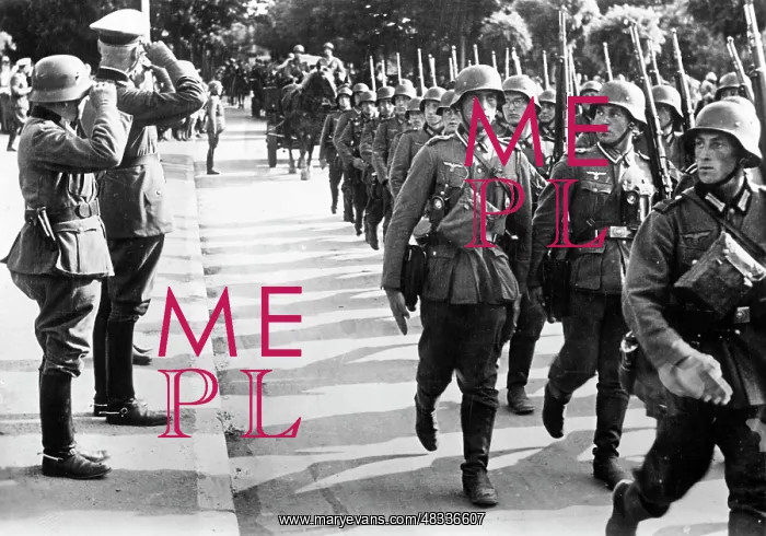: German parade in Metz, 1940 : German parade in Metz, 1940