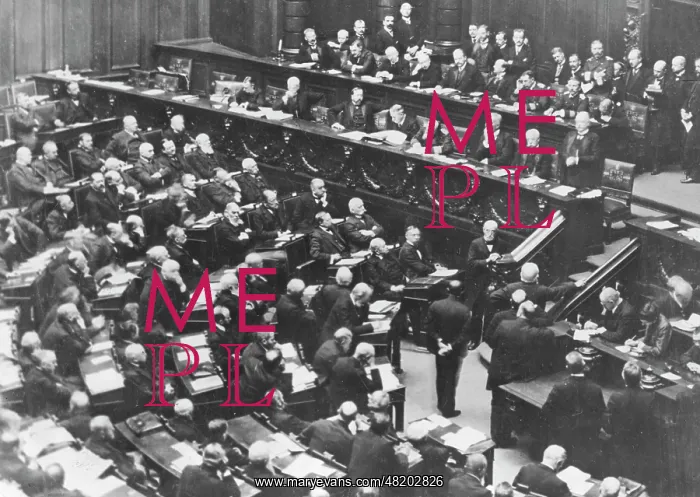 : The German parliament, 1909 : The German parliament, 1909
