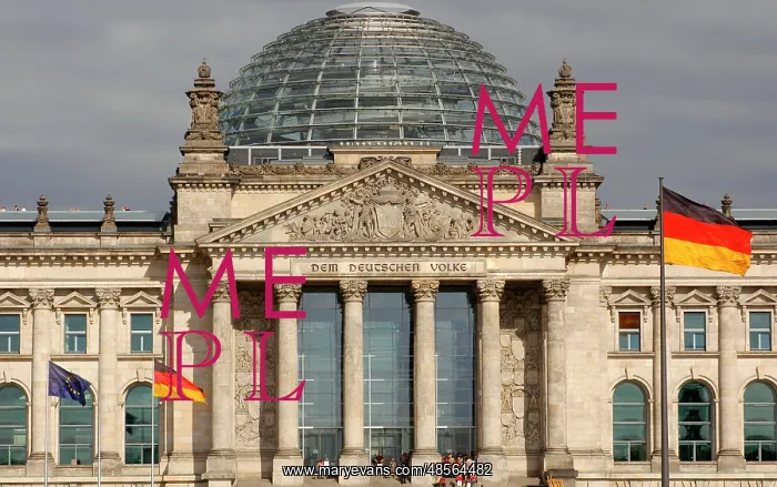 : German Parliament. Facade. Berlin. Germany : German Parliament. Facade. Berlin. Germany