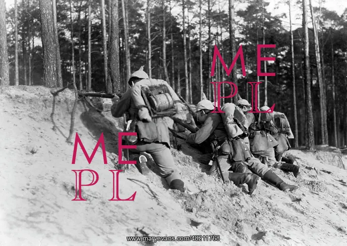 : German patrol on the Western Front, 1914 : German patrol on the Western Front, 1914