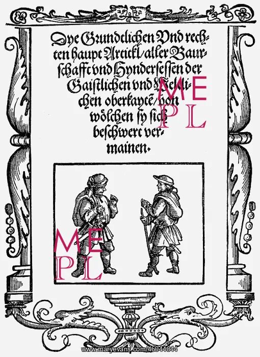 : German Peasants War 1524 - 1526, Twelve Articles : German Peasants War 1524 - 1526, Twelve Articles
