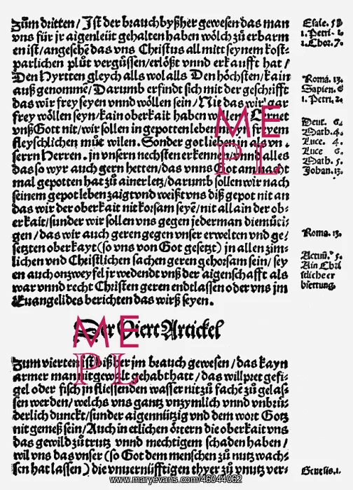 : German Peasants War 1524 - 1526, Twelve Articles : German Peasants War 1524 - 1526, Twelve Articles