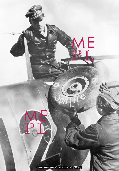 : German Pilot Getting Out Of His Plane : German Pilot Getting Out Of His Plane