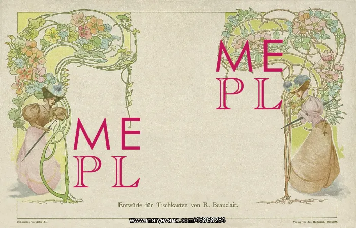 : German place card design : German place card design