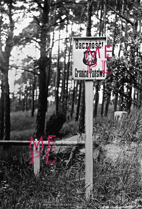 : German-Polish border at Pila : German-Polish border at Pila
