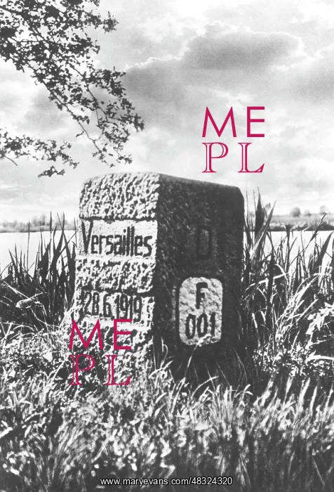 : German-Polish border stone at Schneidemuehl, 1930 : German-Polish border stone at Schneidemuehl, 1930