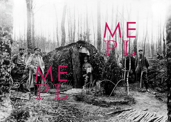  : German position in the Argonne forest, 1914