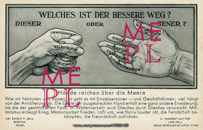 : German postcard, Which is the better way? : German postcard, Which is the better way?
