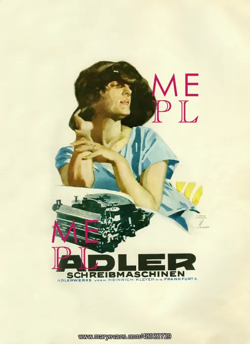 : A German poster advertising Eagle typewriters : A German poster advertising Eagle typewriters
