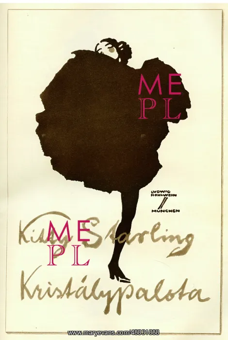 : A German poster advertising Kitty Starling : A German poster advertising Kitty Starling