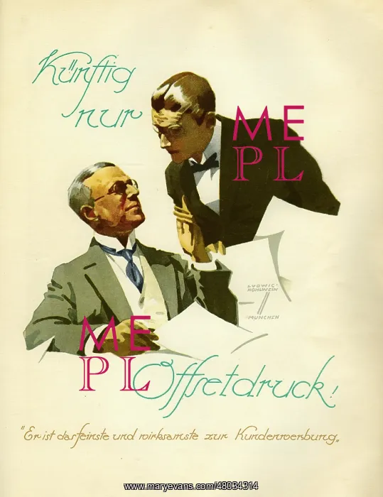  : A German poster advertisement by Ludwig Hohlwein
