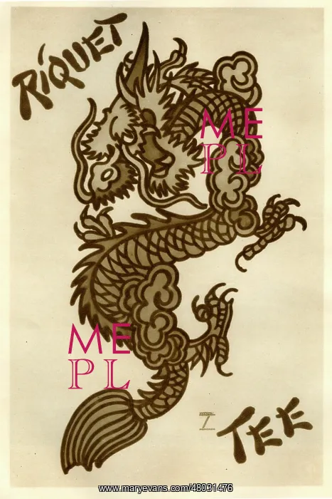: A German poster advertising Riquet Tea : A German poster advertising Riquet Tea