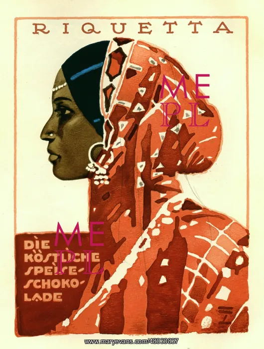 : A German poster advertising Riquetta : A German poster advertising Riquetta