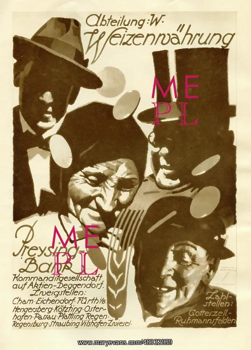 : A German poster for Preysing Bank : A German poster for Preysing Bank