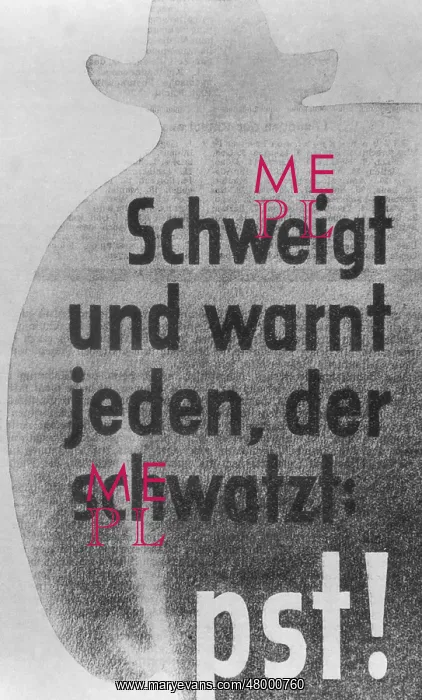: German poster warning of enemy espionage : German poster warning of enemy espionage