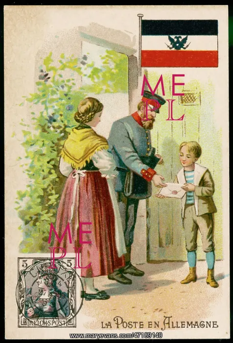 : German Postman - circa 1909 : German Postman - circa 1909