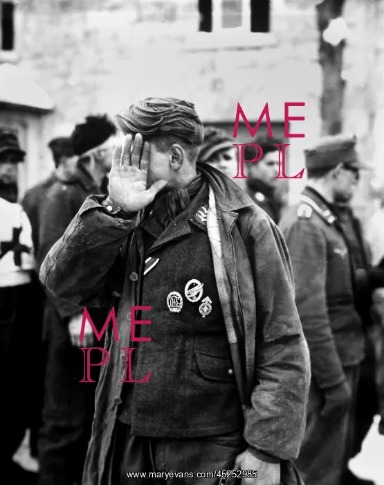 : German prisoner captured during the Battle of : German prisoner captured during the Battle of