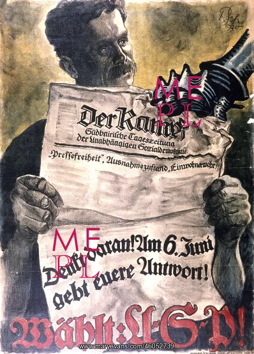 : German propaganda poster : German propaganda poster