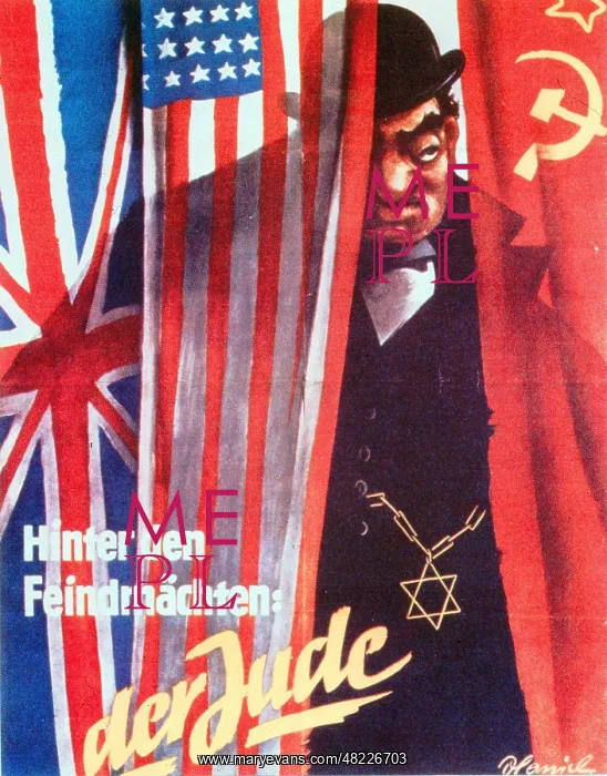 : German propaganda poster : German propaganda poster