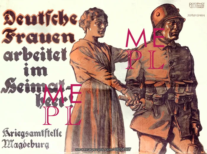 : German propaganda poster, WW1 : German propaganda poster, WW1
