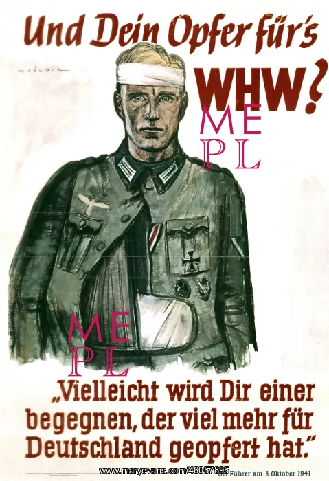 : German propaganda poster WWII : German propaganda poster WWII