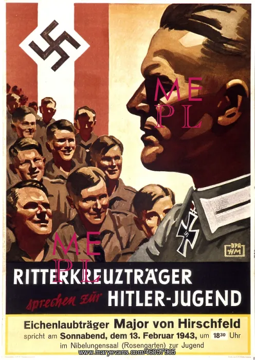 : German propaganda poster WWII : German propaganda poster WWII