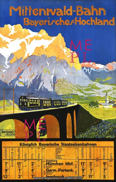 : German railway poster : German railway poster