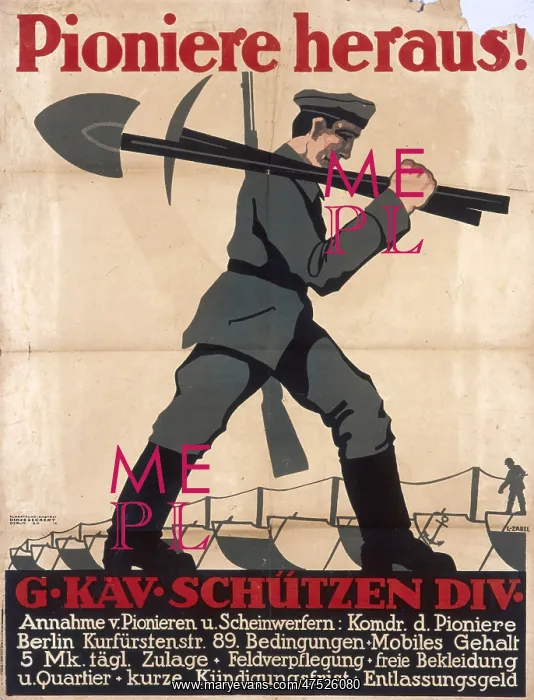 : German recruitment poster : German recruitment poster
