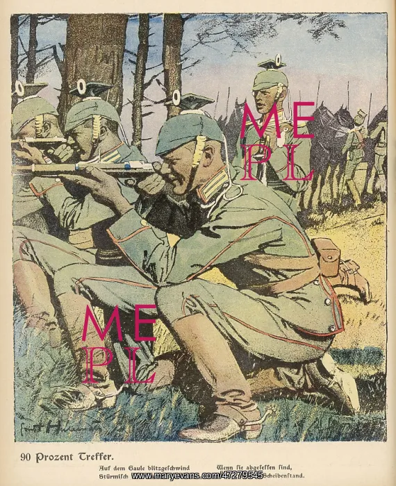 : GERMAN RIFLEMEN / 1914 : GERMAN RIFLEMEN / 1914