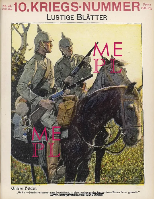  : GERMAN RIFLEMEN / 1914