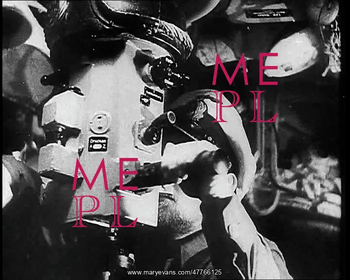 : A German Sailor Operating a U-Boat Periscope : A German Sailor Operating a U-Boat Periscope