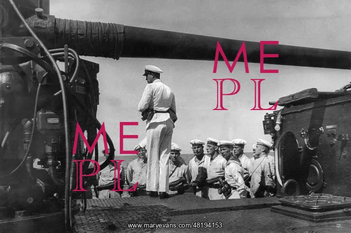 : German sailors aboard a warship, 1934 : German sailors aboard a warship, 1934