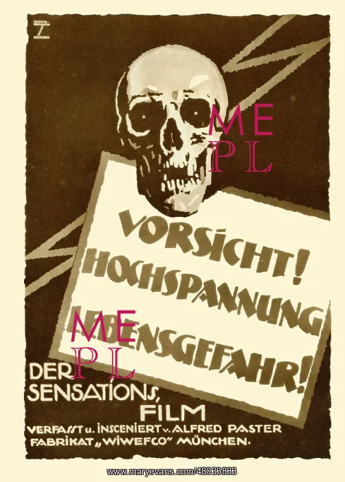 : German silent film poster advertisement : German silent film poster advertisement