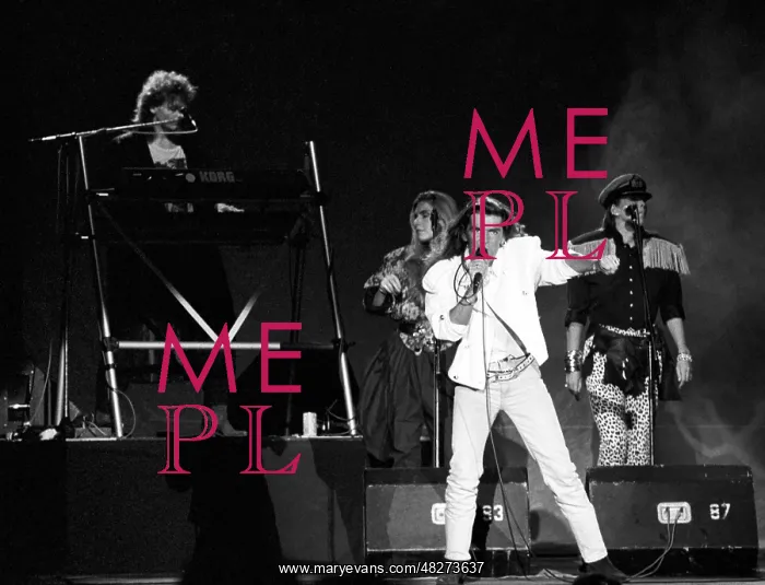 : German singer Thomas Anders gives concert in Moscow, 1987 : German singer Thomas Anders gives concert in Moscow, 1987