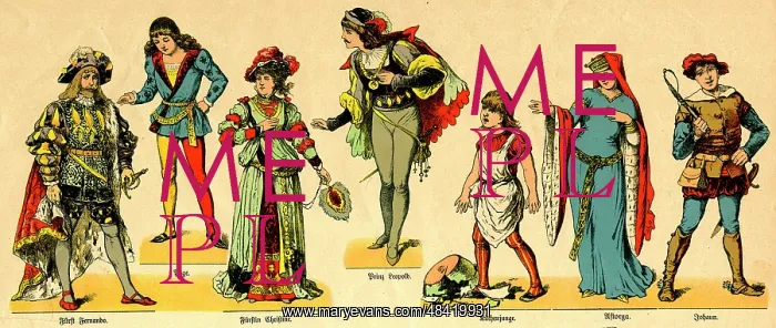  : German Sleeping Beauty pantomime characters