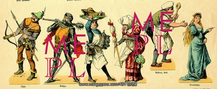  : German Sleeping Beauty pantomime characters