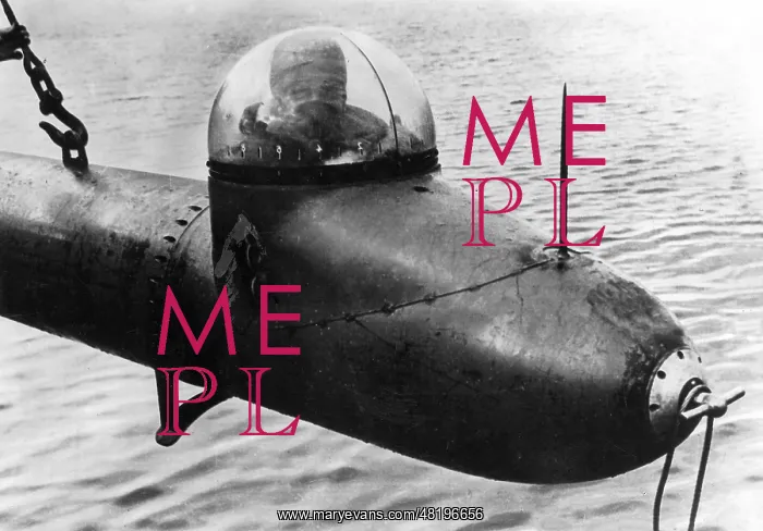 : German small submarine Neger, 1944 : German small submarine Neger, 1944